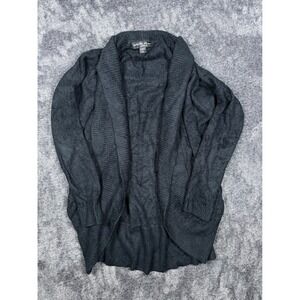 Barefoot Dreams Bamboo Chic Lite Cardigan Black Shawl Collar Cozy Size XS S